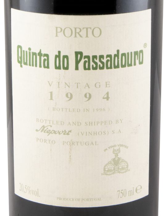 1994 Quinta do Passadouro Vintage Port (damaged label)